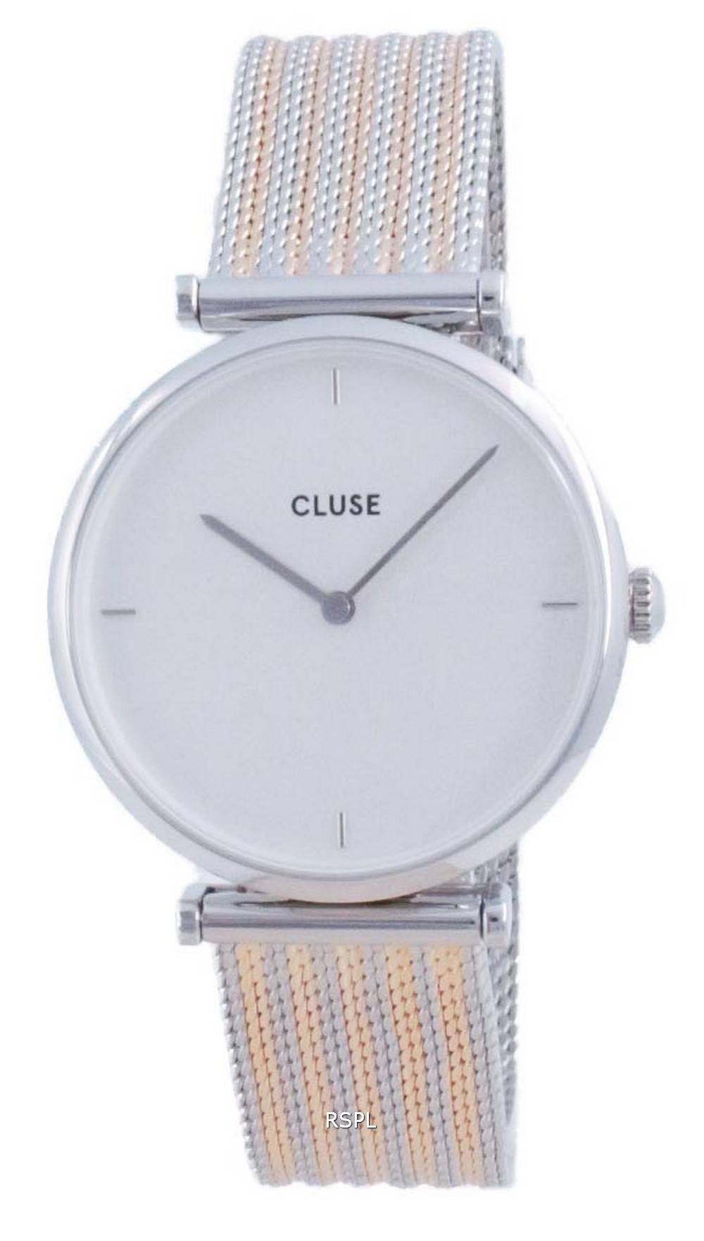 Cluse Triomphe Valkoinen Soittaa ruostumatonta terästä kvartsi CW0101208003 naisten kello