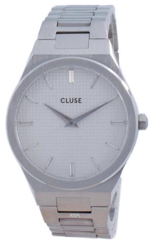 Cluse Vigoureux H-Link valkoinen soittaa ruostumatonta terästä kvartsi CW0101210003 naisten kello