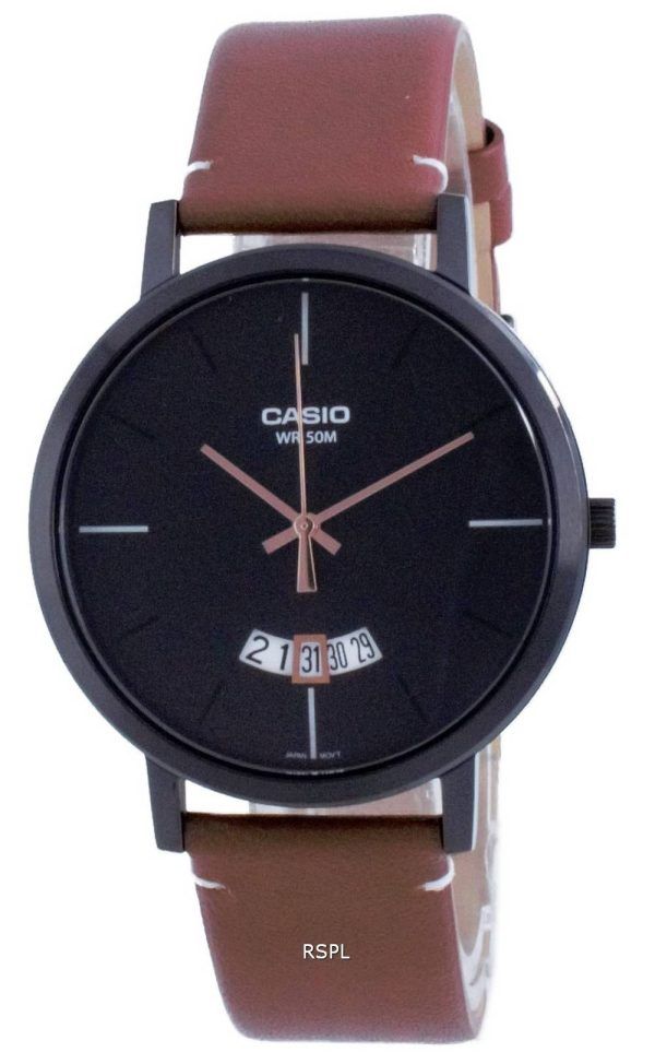 Casio Classic analoginen nahka kvartsi MTP-B100BL-1E MTPB100BL-1E miesten kello