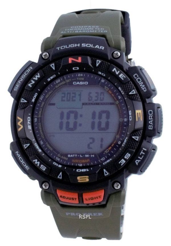 Casio Protrek kova aurinkoinen digitaalikompassi PRG-240-3 PRG240-3 100M miesten kello