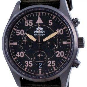 Orient Sports Flight Style Chronograph Green Dial Quartz RA-KV0501E10B miesten kello