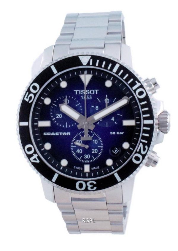 Tissot T-Sport Seastar 1000 Chronograph Quartz Diver&#39,s T120.417.11.041.01 T1204171104101 300M miesten kello