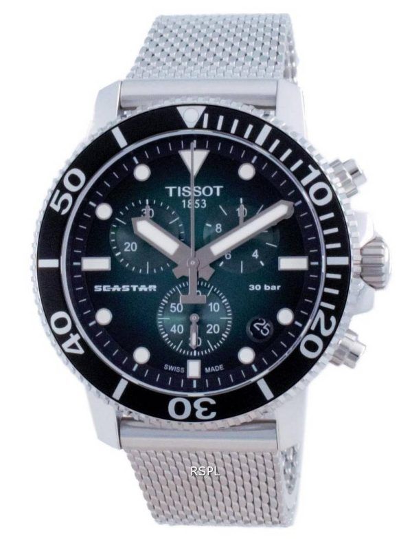 Tissot T-Sport Seastar 1000 Chronograph Diver&#39,s Quartz T120.417.11.091.00 T1204171109100 300M miesten kello