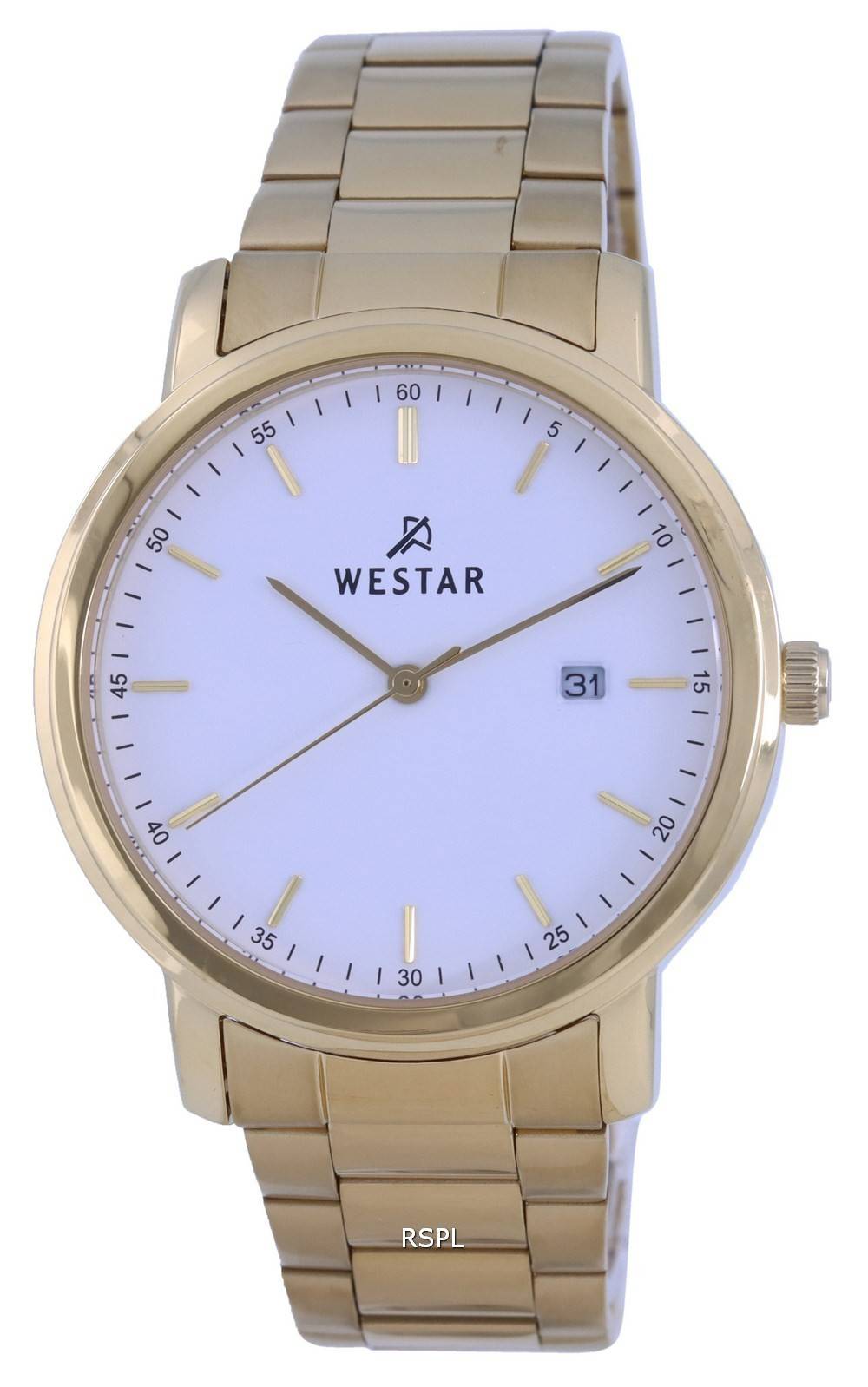 Westar Rose Gold Tone ruostumattomasta terÃ¤ksestÃ¤ valmistettu kvartsi 40245 PPN 609 naisten kello