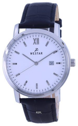 Westar valkoinen kellotaulu ruostumattomasta terÃ¤ksestÃ¤ valmistettu kvartsi 50245 STN 101 miesten kello