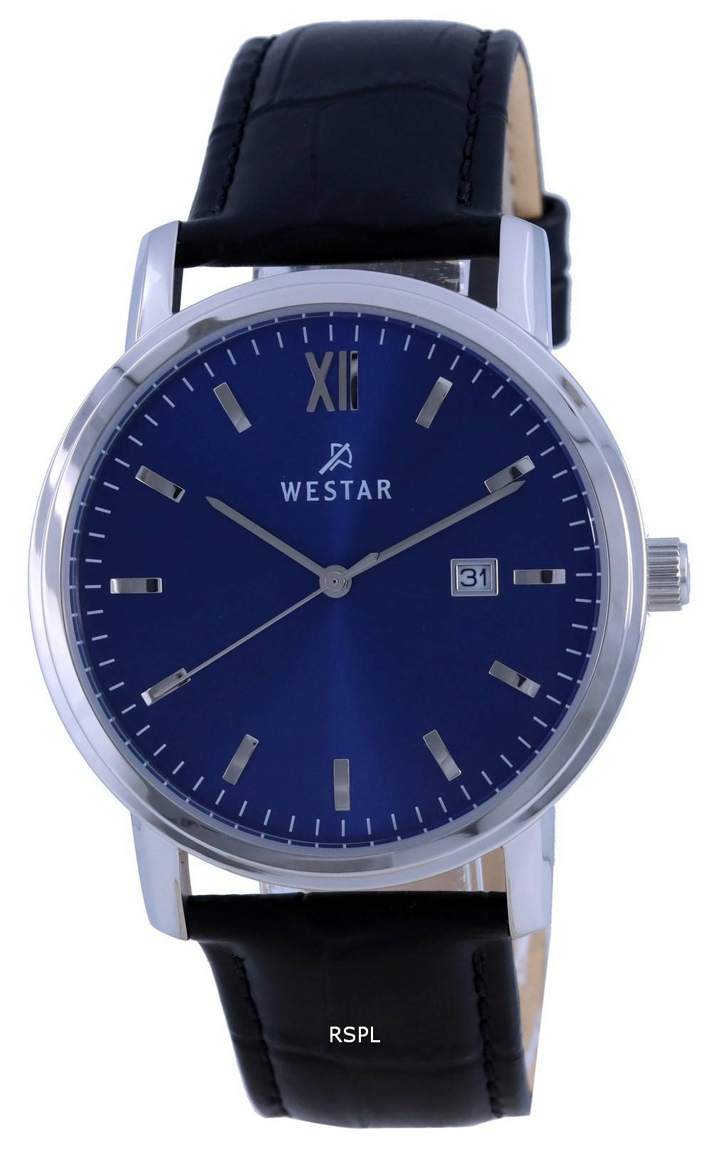 Westarin sininen kellotaulu ruostumattomasta terÃ¤ksestÃ¤ valmistettu kvartsi 50245 STN 104 miesten kello