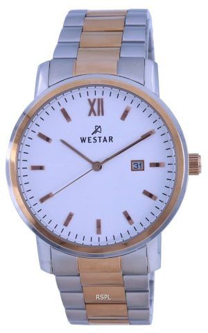 Westar White Kellotaulu kultasÃ¤vyinen ruostumattomasta terÃ¤ksestÃ¤ valmistettu kvartsi 50243 GPN 101 miesten kello