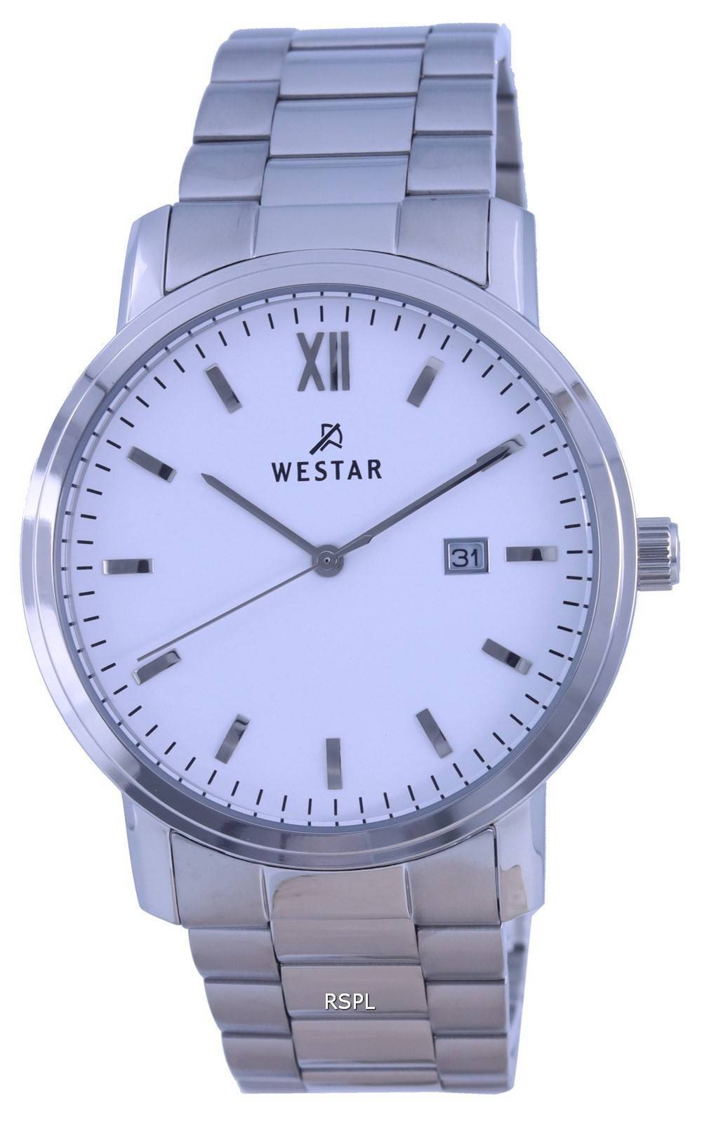 Westar musta kellotaulu kaksisÃ¤vyinen ruostumattomasta terÃ¤ksestÃ¤ valmistettu kvartsi 50243 SPN 603 miesten kello