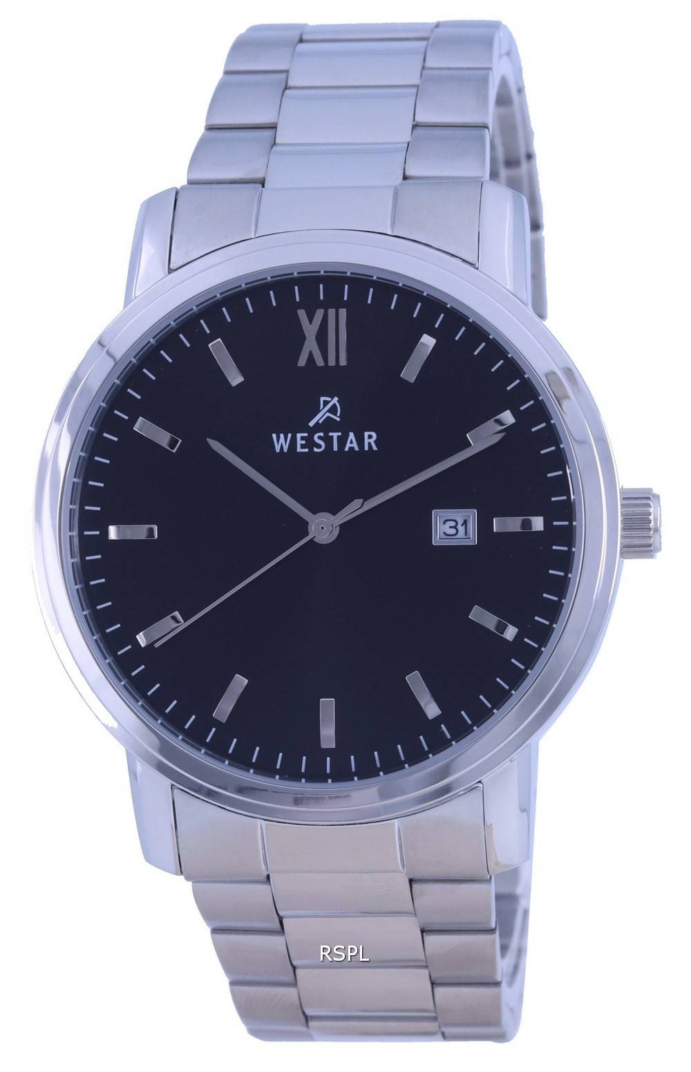 Westar valkoinen kellotaulu ruostumattomasta terÃ¤ksestÃ¤ valmistettu kvartsi 40245 STN 101 naisten kello