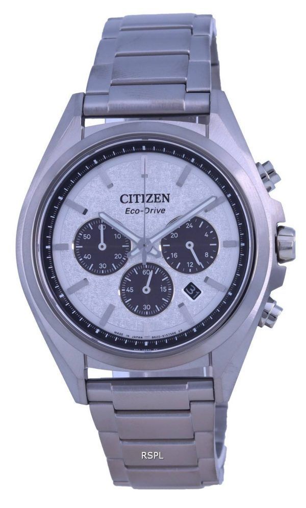 Citizen Attesa Chronograph Titanium Black Dial Eco-Drive CA4390-55E 100M miesten kello