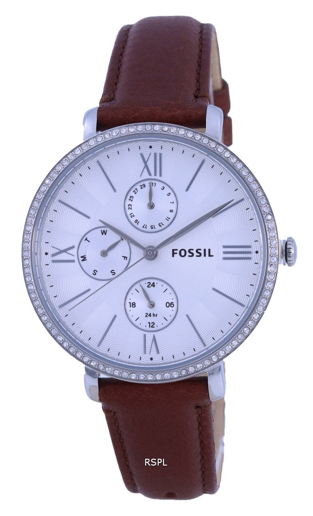 Fossil Jacqueline monitoimi Horloge hopea kellotaulu kvartsi ES5096 naisten kello