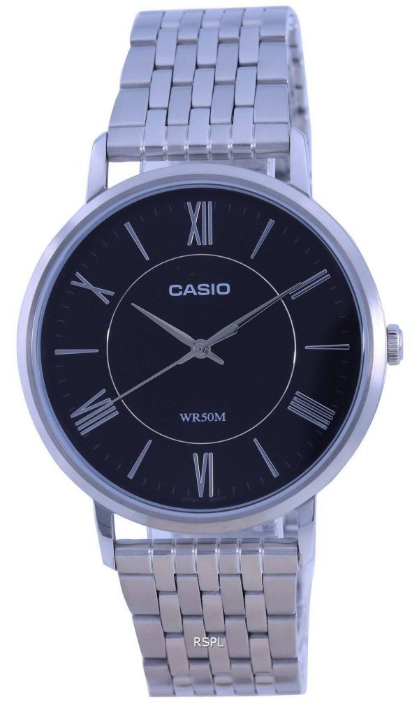 Casio Analoginen hopeakellotaulu ruostumattomasta terÃ¤ksestÃ¤ valmistettu kvartsi MTP-B110M-7A MTPB110M-7 miesten kello
