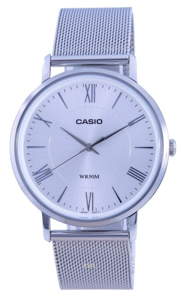 Casio Analoginen hopeakellotaulu ruostumattomasta terÃ¤ksestÃ¤ valmistettu kvartsi MTP-B300D-7A MTPB300D-7 miesten kello