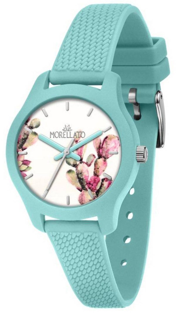 Morellato pehmeÃ¤ valkoinen kellotaulu muovinen kvartsihihna R0151163508 naisten kello