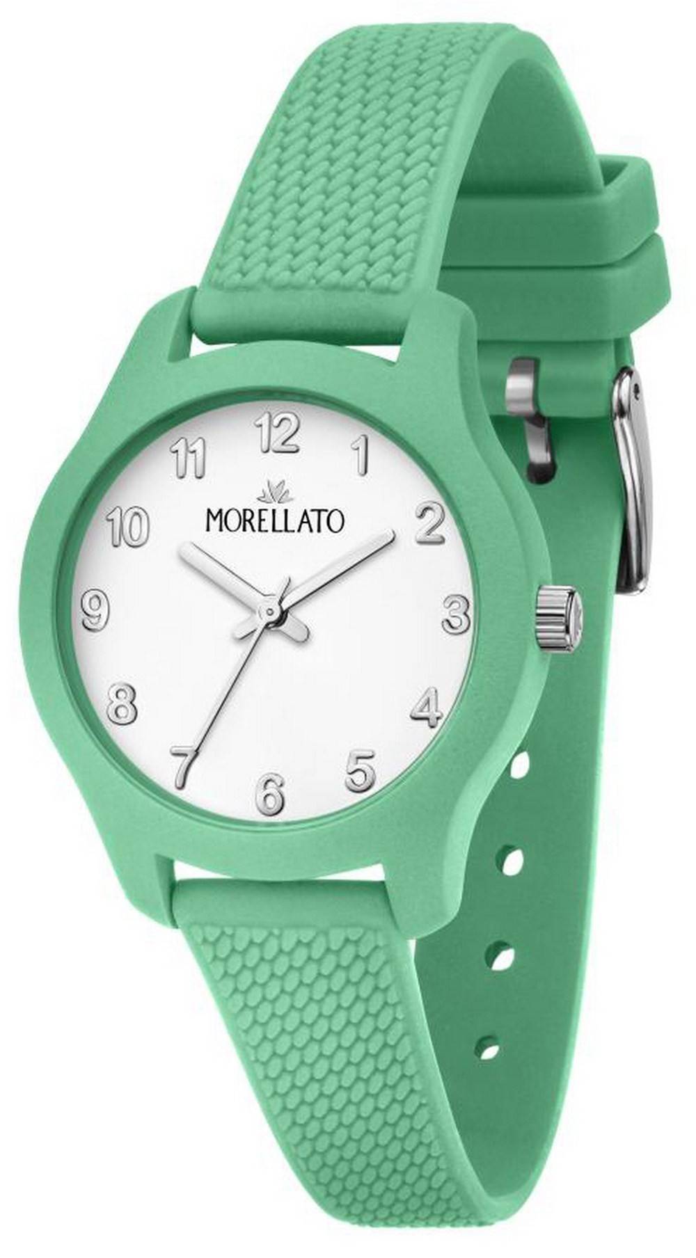 Morellato pehmeÃ¤ valkoinen kellotaulu muovinen kvartsihihna R0151163514 naisten kello