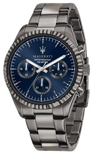 Maserati Potenza sininen kellotaulu ruostumattomasta terÃ¤ksestÃ¤ valmistettu kvartsi R8853108005 100M miesten kello