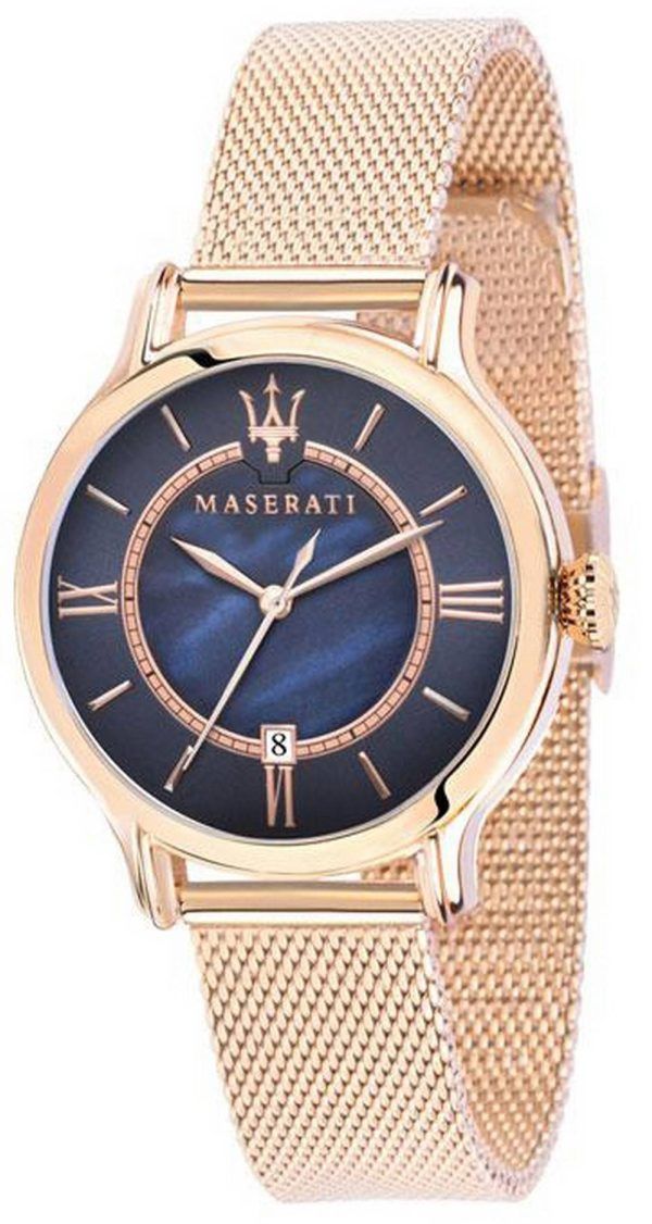 Maserati Successo valkoinen kellotaulu ruostumattomasta terÃ¤ksestÃ¤ valmistettu kvartsi R8853121005 miesten kello