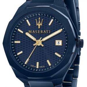 Maserati Blue Edition sininen kellotaulu ruostumattomasta terÃ¤ksestÃ¤ kvartsi R8853141002 miesten kello