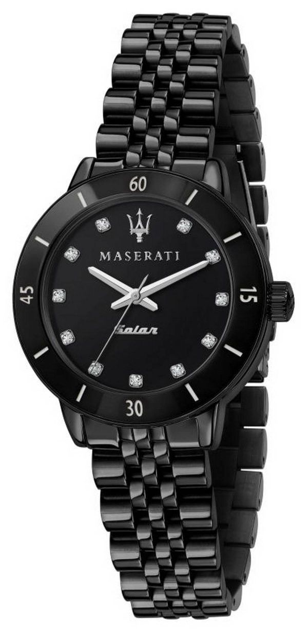 Maserati Successo valkoinen kellotaulu, kaksisÃ¤vyinen ruostumattomasta terÃ¤ksestÃ¤ valmistettu aurinkopaneeli R8853145504 naisten