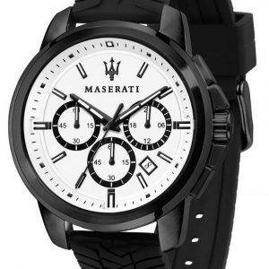 Maserati Epoca Chronograph valkoinen kellotaulu ruostumaton terÃ¤skvartsi R8873618009 100M miesten kello