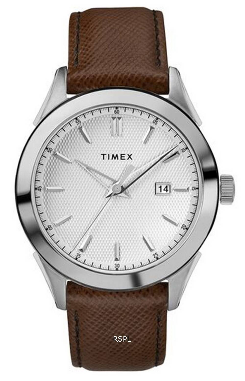 Timex Torrington musta kellotaulu nahkahihna kvartsi TW2R90400 miesten kello