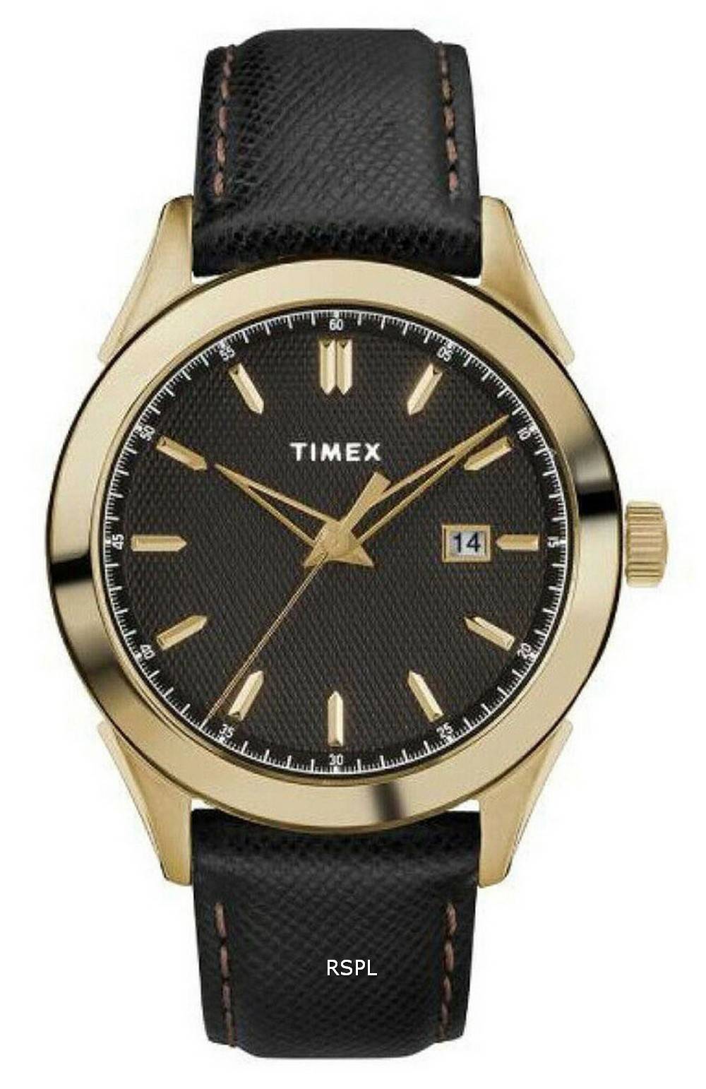 Timex Torrington musta kellotaulu ruostumatonta terÃ¤stÃ¤ kvartsi TW2R90600 miesten kello