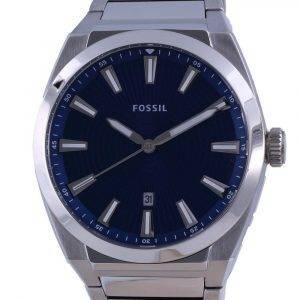 Fossil Everett sininen kellotaulu ruostumatonta terästä kvartsi FS5822 miesten kello