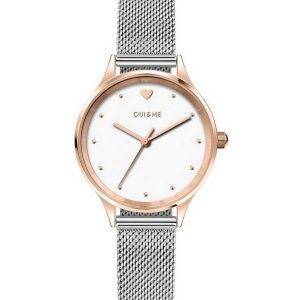 Oui & Me Bichette valkoinen kellotaulu ruostumattomasta teräksestä valmistettu kvartsi ME010169 naisten kello