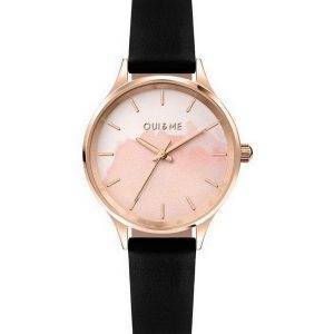 Oui & Me Bichette vaaleanpunainen kellotaulu nahkaranneke kvartsi ME010275 naisten kello