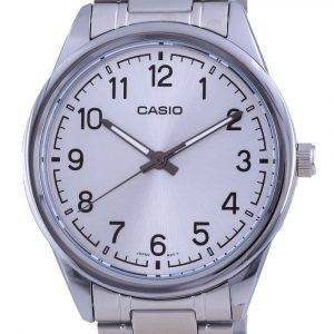 Casio Silver Dial ruostumaton teräs analoginen kvartsi MTP-V005D-7B4 MTPV005D-7 miesten kello
