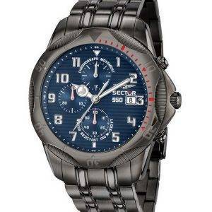Sector 950 Chronograph Sininen kellotaulu ruostumattomasta teräksestä valmistettu kvartsi R3273981005 100M miesten kello