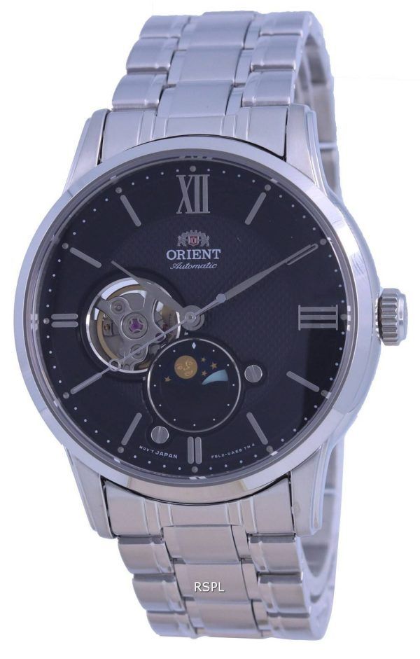 Orient Classic Sun & Moon Open Heart Automaattinen RA-AS0008B10B miesten kello