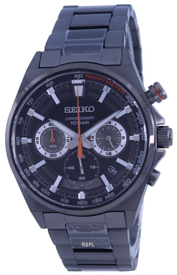 Seiko Neo Sports Chronograph Black Dial Quartz SSB399 SSB399P1 SSB399P 100M Miesten kello