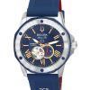 Bulova Marine Star avoin sydän, sininen kellotaulu automaattinen sukeltaja 98A282 200M miesten kello