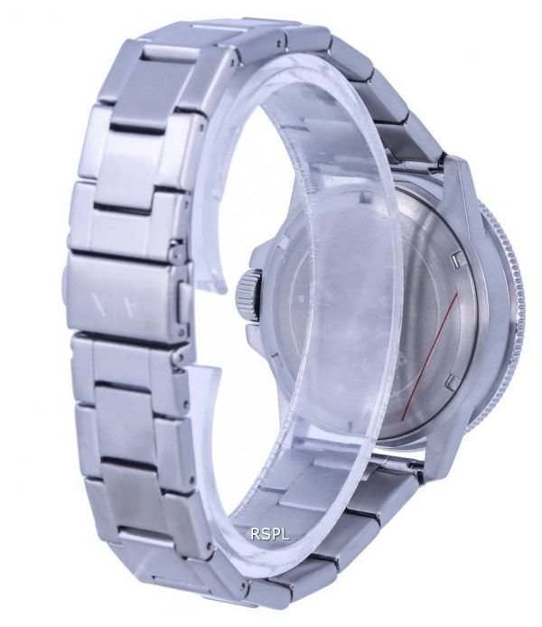 Armani Exchange ruostumattomasta teräksestä valmistettu valkoinen kellotaulu kvartsi AX1853 miesten kello