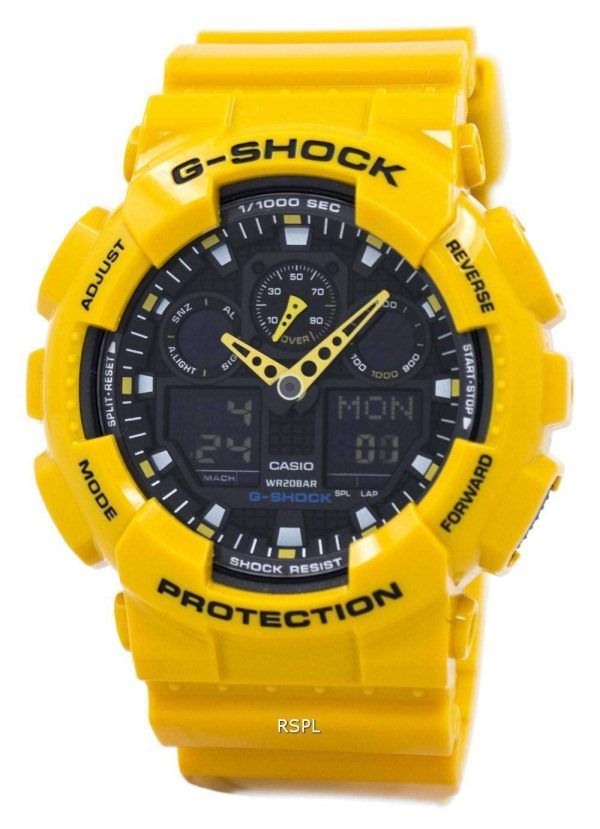 Casio G-Shock GA-100A-9ADR GA100A-9ADR nopeuden osoittimen hälytys miesten kello