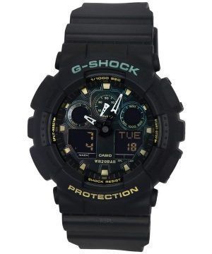 Casio G-Shock analoginen digitaalinen hartsihihna monivärinen kellotaulu kvartsi GA-100RC-1A 200M miesten kello