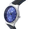Casio Standard analoginen nahkaranneke Sininen kellotaulu aurinkoenergialla toimiva MTP-RS105L-2B miesten kello