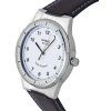 Casio Standard analoginen nahkaranneke valkoinen kellotaulu aurinkoenergialla toimiva MTP-RS105L-7B miesten kello