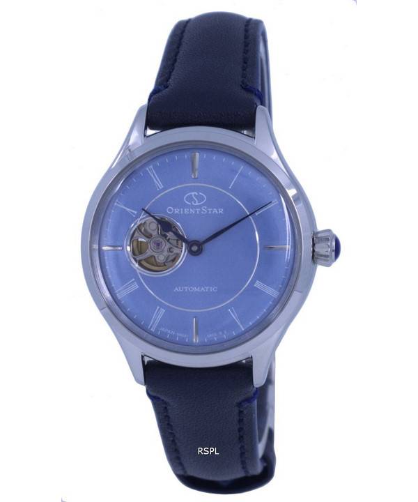 Orient Star Open Heart analoginen sininen kellotaulu automaattinen RE-ND0012L00B naisten kello