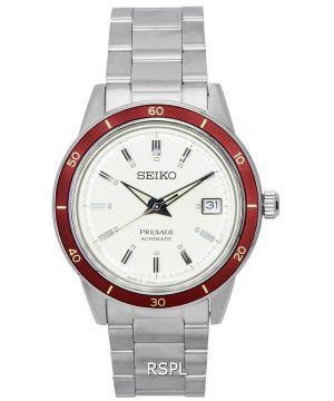 Seiko Presage Style60s valkoinen kellotaulu automaattinen SRPH93 SRPH93J1 SRPH93J miesten kello