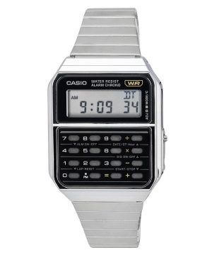 Casio Vintage digitaalinen laskin ruostumattomasta teräksestä valmistettu kvartsi CA-500WE-1A miesten kello