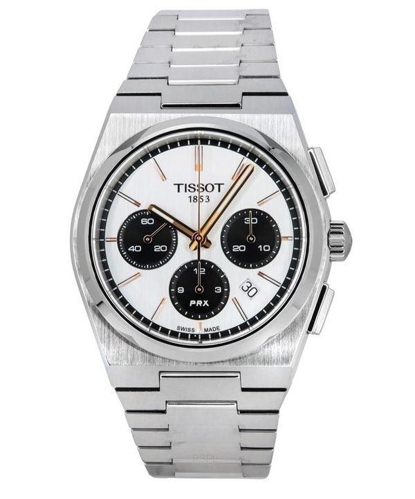 Tissot T-Classic PRX Chronograph White Kellotaulu Automaattinen T137.427.11.011.00 100M miesten kello