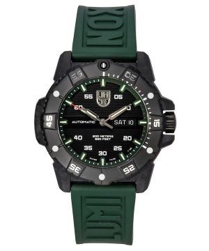 Luminox Master Carbon SEAL vihreä kumihihna musta kellotaulu Sveitsin automaattinen sukeltaja XS.3877 200M miesten kello