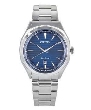 Citizen Core Collection ruostumattomasta teräksestä valmistettu sininen kellotaulu Eco-Drive AW1750-85L 100M miesten kello