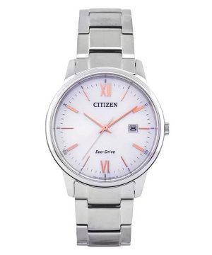 Citizen Eco-Drive ruostumattomasta teräksestä valmistettu hopeakellotaulu BM6978-77A unisex-kello