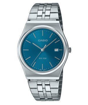 Casio Standard Analoginen ruostumattomasta teräksestä valmistettu sininen kellotaulu kvartsi MTP-B145D-2A2 miesten kello