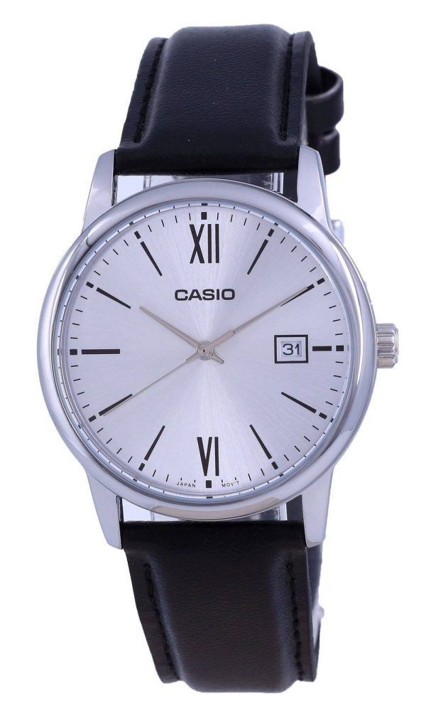 Casio Silver Dial ruostumaton teräs analoginen kvartsi MTP-V002L-7B3 MTPV002L-7 miesten kello