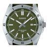 Casio Standard analoginen kangashihna vihreä kellotaulu kvartsi MTP-B155C-3E miesten kello