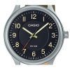 Casio Standard analoginen nahkaranneke musta kellotaulu kvartsi MTP-B160L-1B2 miesten kello